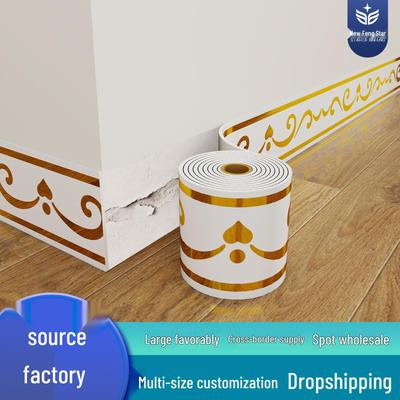 Самоклеящийся волнообразный молдинг для плинтуса и бордюра