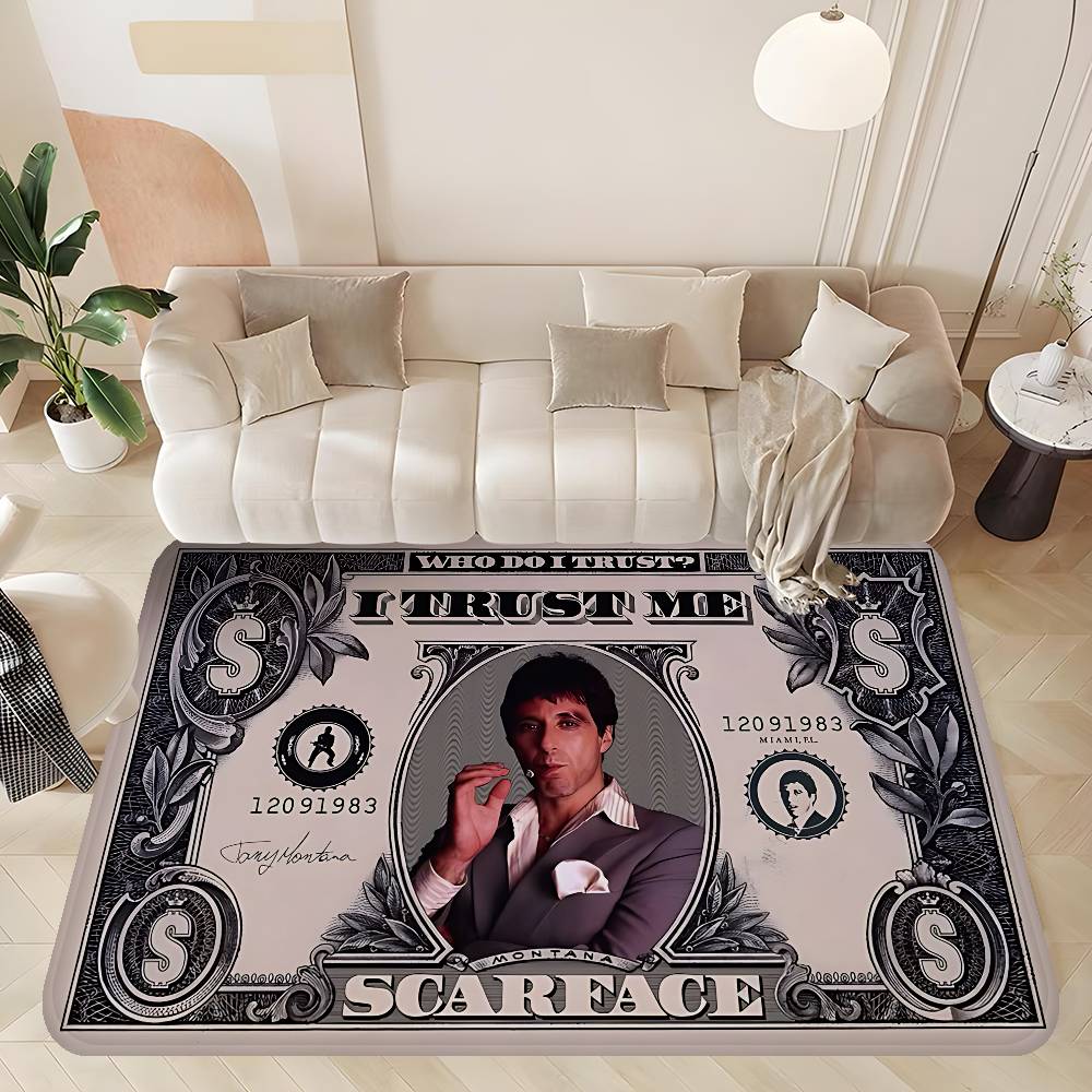 Scarface Movie Room Mats Cheaper Anti-slip Modern Living Room Balcony Printed Modern Home Decor