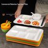 Rectangular 6-Compartment Melamine Cafeteria Tray