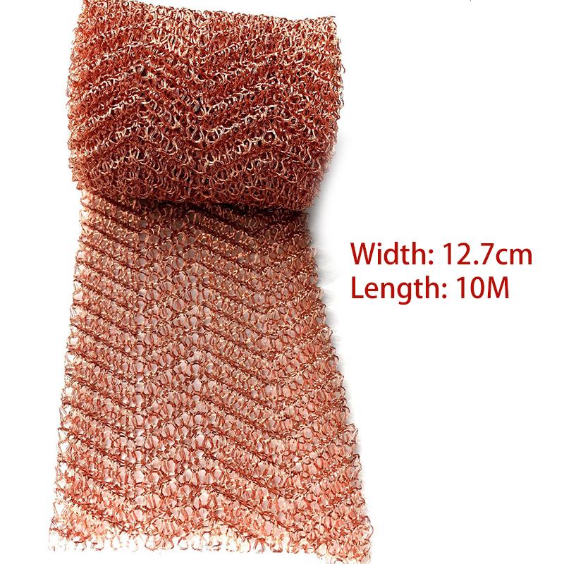 4 Wire Copper Mesh Filter Woven Wire Screen Filter For Distillation Insect-proof  Copper Wire Mesh Width 12.7cm Column Packing