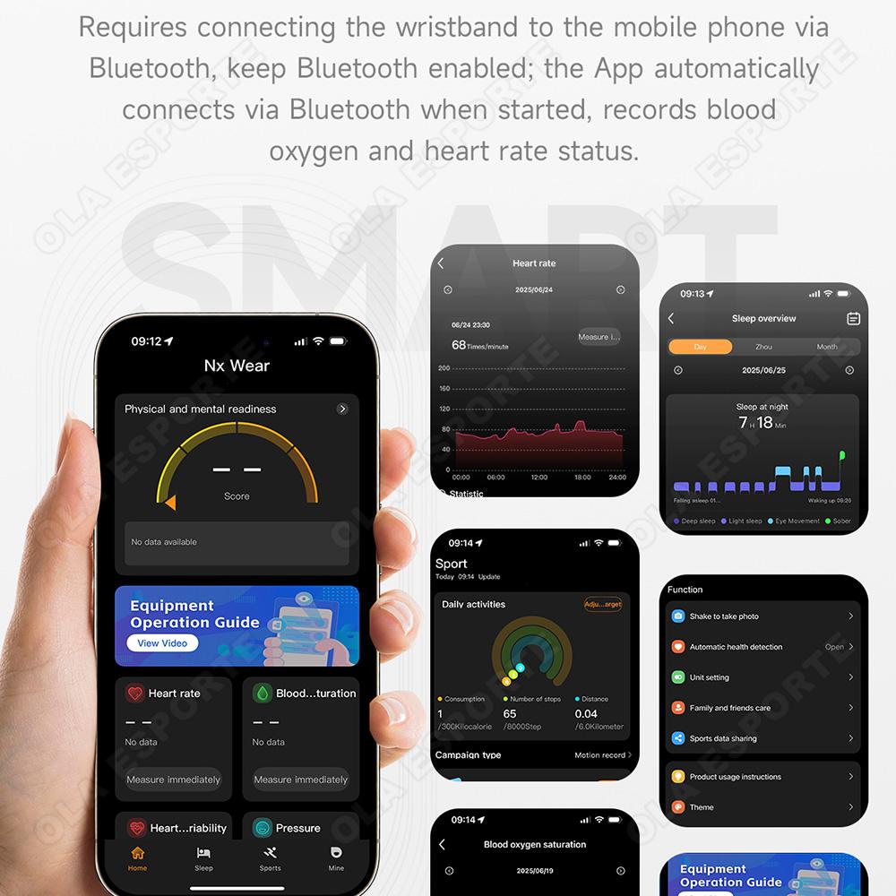 2026 New Smart Bracelet Ultra-thin Heart Rate Blood Oxygen Sleep Monitor Waterproof Smart Watch Sports Women Men Smart Band Hw12 2
