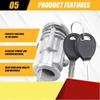 Замок зажигания с цилиндром и ключами для Chrysler Voyager Dodge Jeep Cherokee Plymouth 5003843AB 5003843AA-M53K