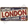 Famous City Art Plate Poster Metal Sign Vintage Home Decor Retro Metal Tin Signs Pub Club Bar Car Garage Wall Art Home Decor