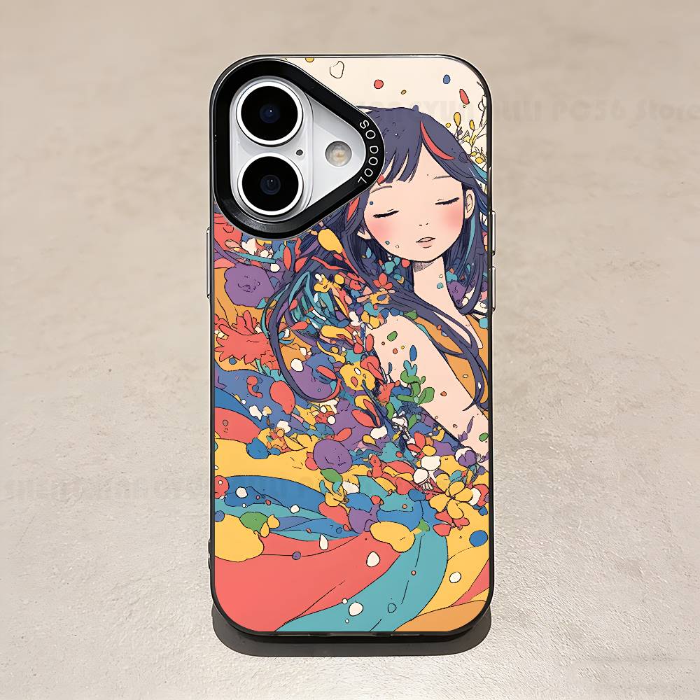 Rainbow Girl Case For IPhone 11 12 13 14 15 16 17 Pro Max XS X XR Cover