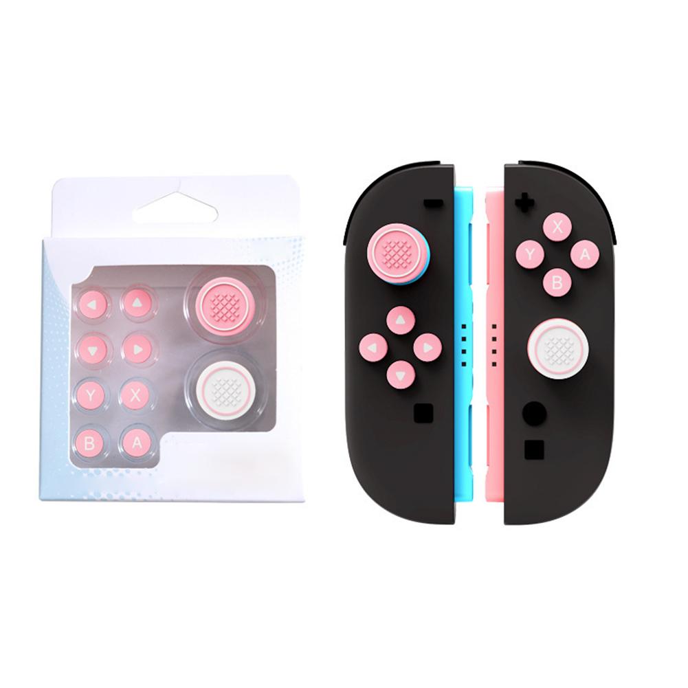 Joystick Cap & Button Stickers Button Grips Caps Non Slip Keys Sticker Button Sticker Covers for Switch 2 Joy-Con Accessory