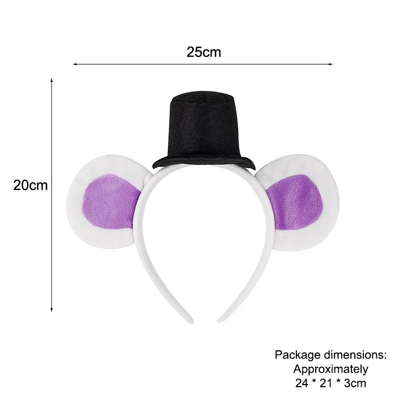 Милая повязка на голову с медвежьими ушками Хэллоуин Повязка для волос Костюм животного Детские Взрослые Аксессуары для вечеринки Для Хэллоуина Косплей