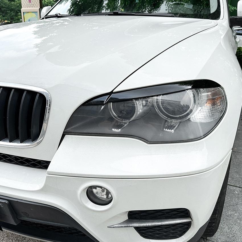 Накладки на фары "брови" для BMW X5 E70 30d 48i 30i 35d 40d 30d 50i 35i M50d 2006-2013 Накладка-стикер на фару