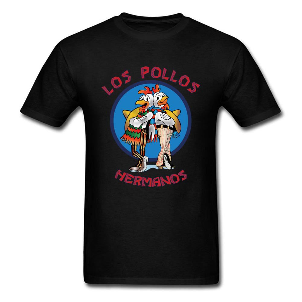 Футболки Los Pollos Hermanos «Во все тяжкие» с принтом, уличная одежда для мужчин и женщин, модная футболка из чистого хлопка с короткими рукавами, футболки, топы, одежда