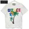 Gucci 548334 Разноцветная хлопковая футболка с принтом топы XXS молочно-белый Б/У