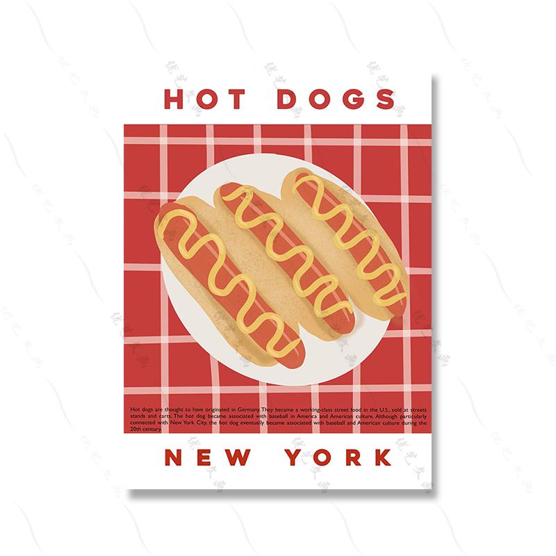 Английский завтрак Ретро-хлеб Декор кухни Еда Искусство Настенная картина на холсте Комната Домашний декор Винтажный гуакамоле Тако Современный постер