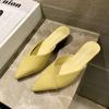 Слайды наружные заостренные носки женские тапочки и сандалии женские туфли на низком каблуке туфли-лодочки корейский стиль eva новинки распродажа цена