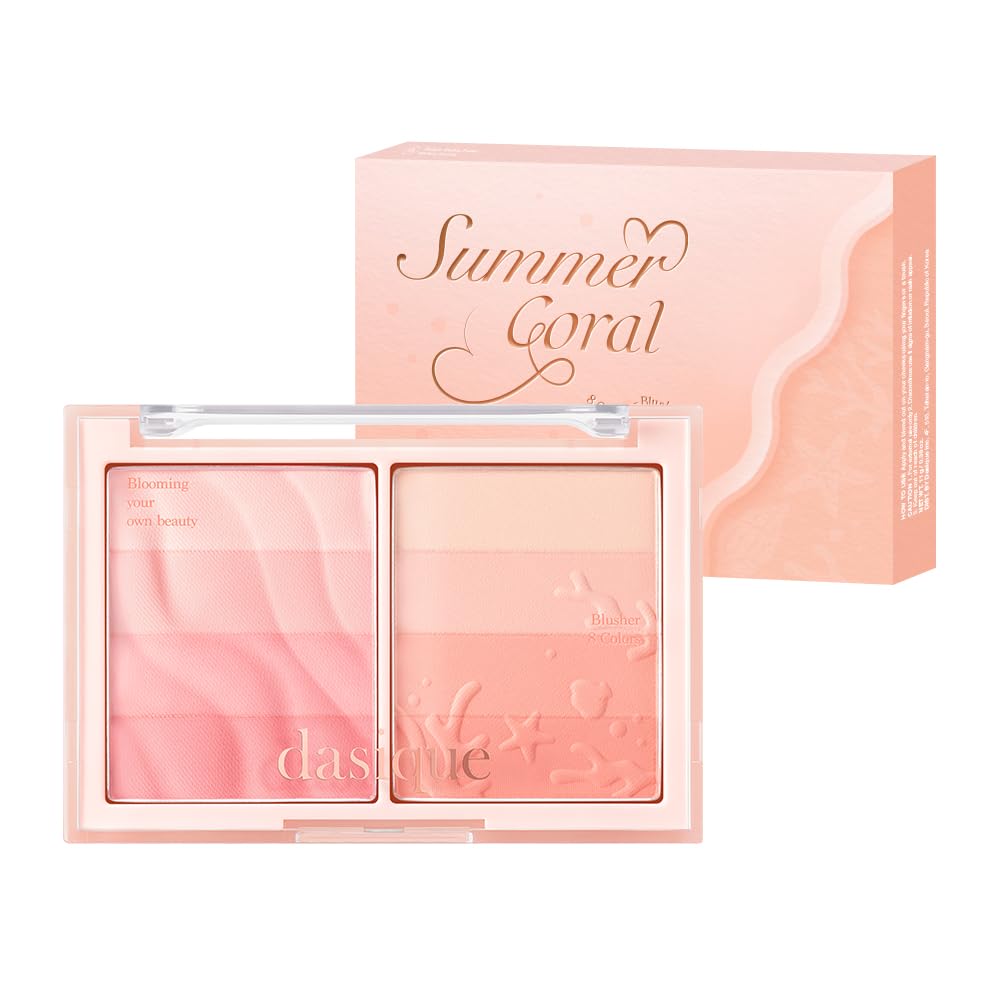 dasique Blending Mood Cheek Palette No. 01 Summer Coral 4-Color Blush