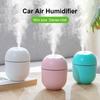 1PC Portable USB Ultrasonic Air Humidifier Essential Oil Diffuser Car Purifier Aroma Anion Mist Maker with LED Lamp Romantic Light