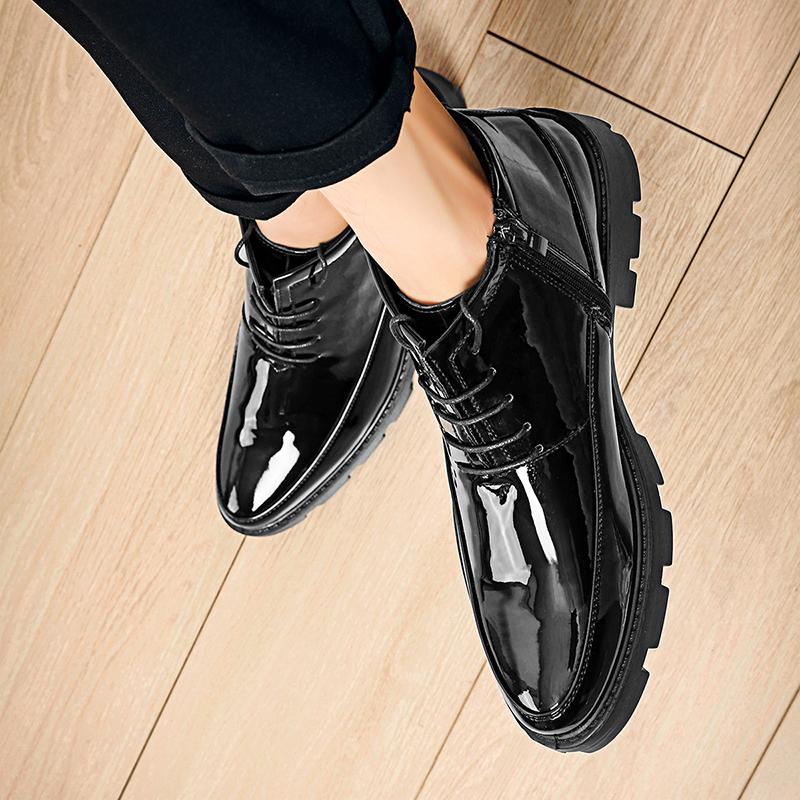 Итальянские зимние модные мужские снегоступы высокого качества Ботинки Челси Мужские уличные кожаные ботинки на платформе Мотоциклетные ботинки Bota