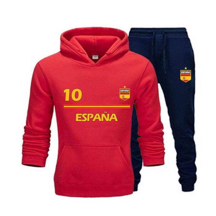 Jogging Foot enfant – Inspiration Espagne – rouge et bleu marine - - Rouge