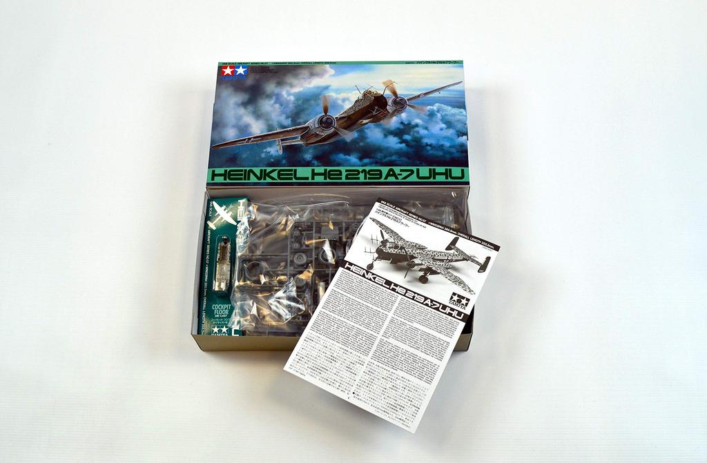 Tamiya 148 Masterpiece Series No.57 German Air Force Heinkel He219 A-7 Uhu Plastic Model TM61057