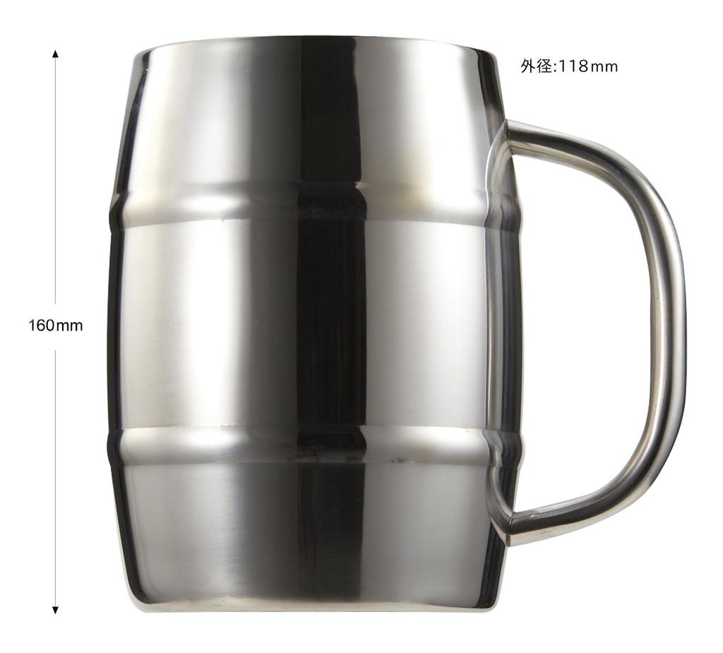 Captain Stag Double Steel Barrel Type Mega Jug 1.0L UH-2001