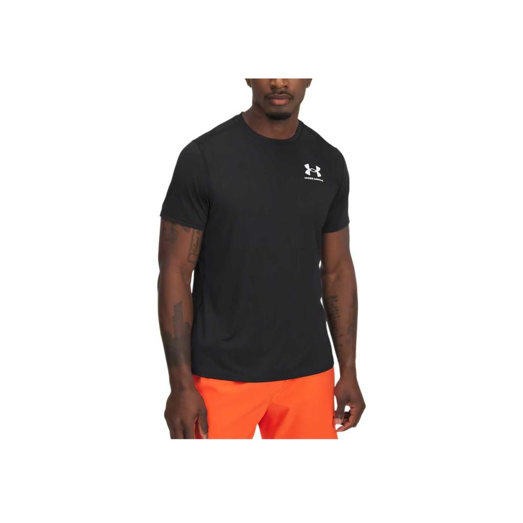 Under Armour HeatGear Облегающая Удобная Стильная Универсальная Футболка с Коротким Рукавом Мужские Топы Черный 6000939-001