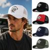 Breathable Summer Baseball Cap Mechanic Graphic Outdoor Sun Hat Vintage Mesh Trucker Hat  For Men