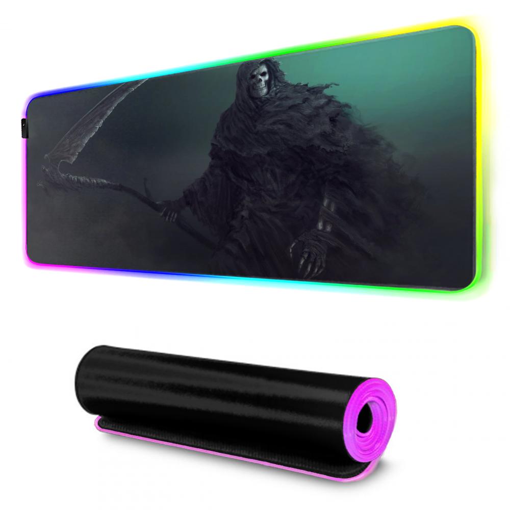 Коврик для мыши RGB Игровой коврик для мыши Большой светодиодный коврик Настольный коврик для ПК Светящийся коврик для мыши Большие коврики для клавиатуры Настольный ковер С
