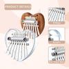 Piano Pendant 8 Key Finger Thumb Piano Marimba Musical Kalimba  Toddler Kid Child Valentines