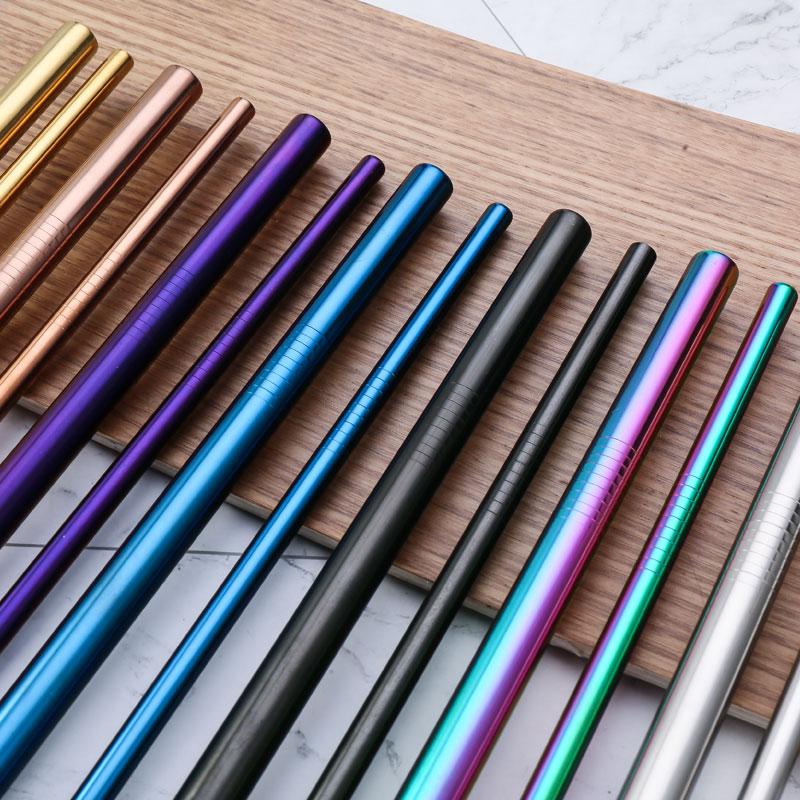 Портативный набор соломинок Креативный набор соломинок из нержавеющей стали 304 Ящик для хранения пшеничной соломы для кемпинга, пикника, путешествий, пылезащитная питьевая соломинка