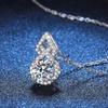 D Color 1CT Past Test Moissanite 925 Sterling Silver Pendant for Women Trendy Cute Diamond Necklace Sparkling Wedding Jewelry GRA