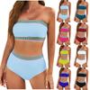 Женский стильный корректирующий сексуальный раздельный купальник-бикини с высокой талией