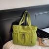 Commuting Large Capacity Nylon Bag Women's Multi-Pocket Shoulder Tote Bag Student Class Bag