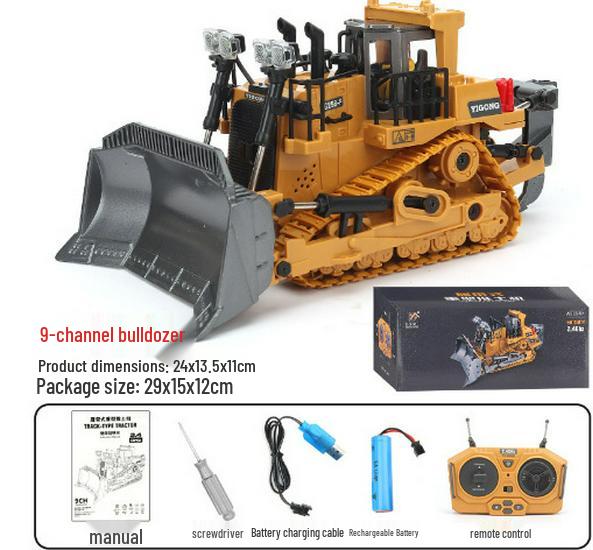 Free Shipping Alloy Remote Control Excavator Dump Truck Toy for Kids