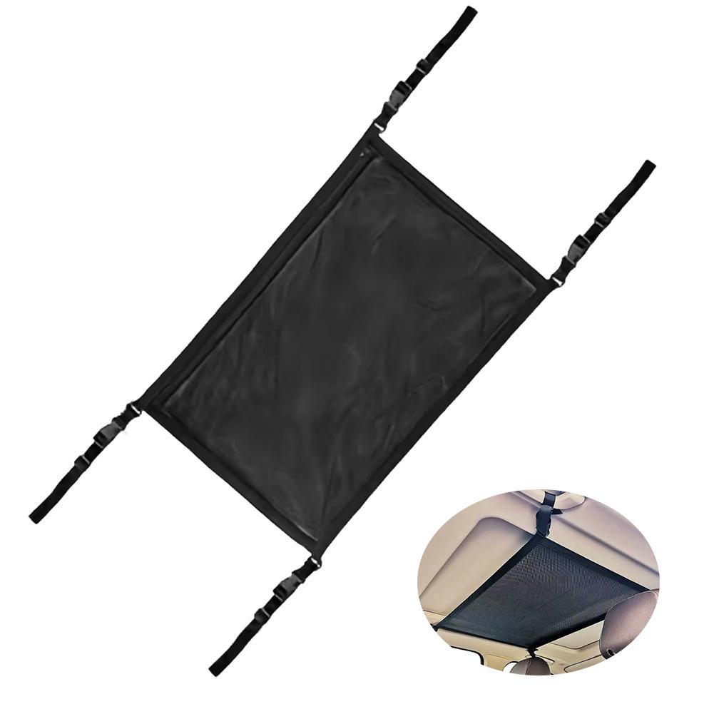 Сетка для хранения груза на потолке автомобиля, дышащая сетчатая сумка, органайзер для автоаксессуаров, большая, экономящая место в путешествии