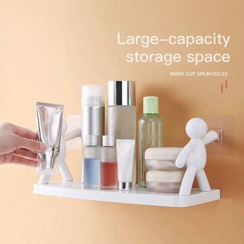 Штамповочная бесплатная стойка для хранения злодея, кухонная полка для туалета, плавающие полки, настенная полка для ванной комнаты