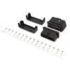 1pc 12V 24V Automobile OBD2 male to female housing one to one extension plug assembled removable connector plug housing