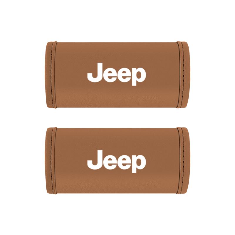 2Pcs Car Roof Handle Cover Armrest Covering Interior Accessories For Jeep Grand Cherokee Wrangler JK Gladiator Compass Renegade AKU1