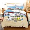 Snoopy Роскошный Комплект Постельного Белья Милый Мультяшный Принт Пододеяльник Наволочка Комплект из 3 Предметов 1 Полуторный