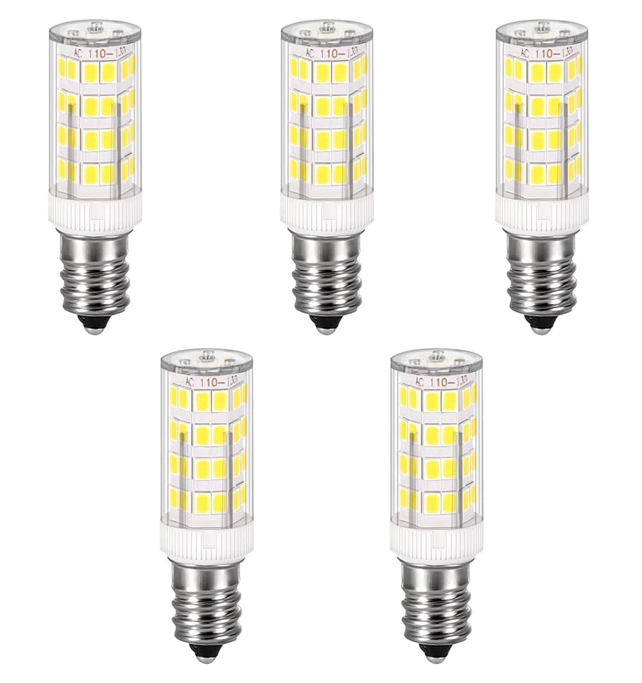 E12 LED light bulb, E12 base, 360lm, 4W (equivalent to a 40W halogen bulb), adjustable dimming, daylight color 6000k, omnidirectional light