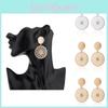 Fashionable Hollow Double Circle Earrings Beautiful Geometric Shape In Gold And Silver