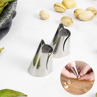 10 шт., защита для пальцев из нержавеющей стали, регулируемые бобы, каштаны, орехи, очистка овощей, защита для пальцев, защитный инструмент для рук, кухонные гаджеты