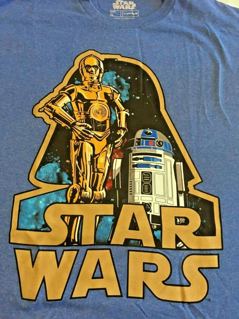 Star WarsC-3PO and R2-D2 Men T-Shirt -NEW -Available in Large