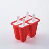 Creative Ice Box Silicone  Cream Mold Reusable DIY Popsicle Mould   4 Grids 6    Kitchen Accessories