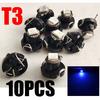 (10 Pcs) Blue T3 Neo Wedge 1-SMD LED Cluster trument Dash Climate Light Bulbs