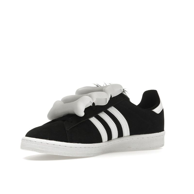 Jeremy Scott x adidas Campus 80s Bones - Черные Унисекс Кроссовки Core-Black Footwear-White HQ4493