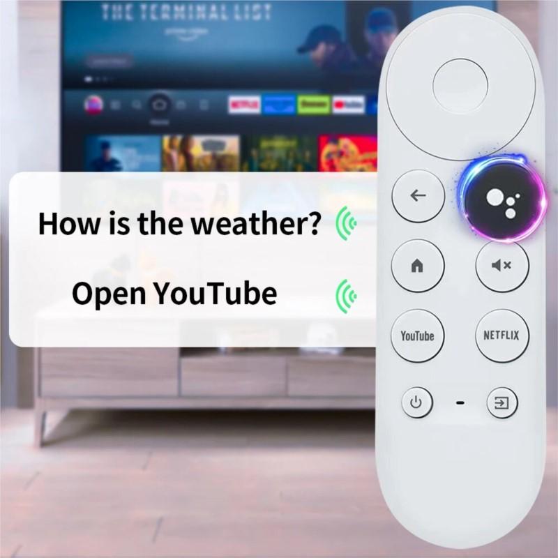 G9N9N Remote Bluetooth-compatible Replacement Voice Universal Remote Control Remote Controller For Google TV Chromecast 4K Snow