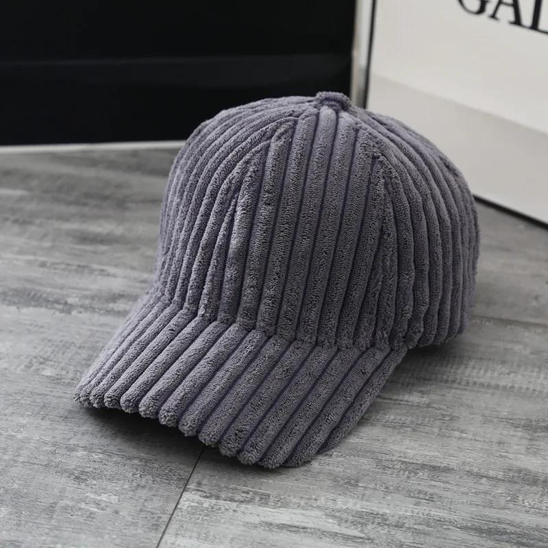 Outdoor Sports Travel Ajustable Baseball Caps Women Corduroy Baseball Cap Men Snapback Hat Winter Hats Girls