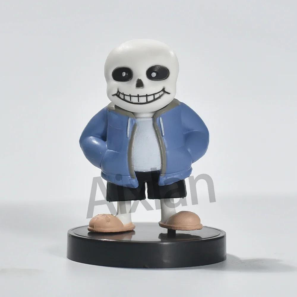 Aixlan UNDERTALE Фигурка Флауи Санс Q-версия ПОЛИВИНИЛХЛОРИД Фигурка на шарнирах Аниме Праздник Подарок Фигурка, достойная коллекционера