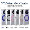 KEYSION Вращающийся на 360° магнитный чехол-подставка с кольцом для Huawei Mate X6 X5 X3 Прозрачный жесткий чехол для телефона из ПК с защитой экрана