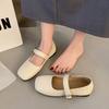 2025 Spring and Autumn New Mary Jane Single Shoes Women's Head Pedal Shallow Mouth Flat Bottom Doudou Women's Shoes Tide