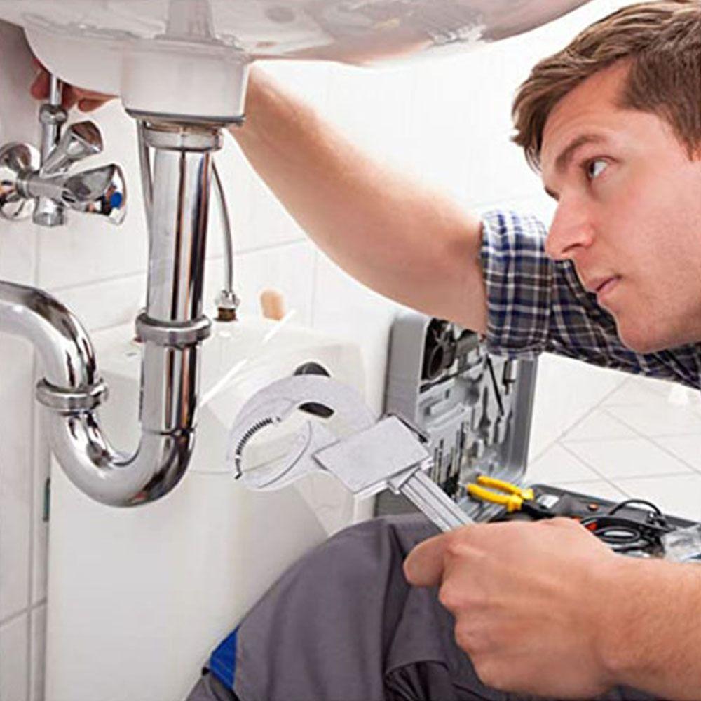 Универсальный регулируемый гаечный ключ с большим зевом Инструмент для ремонта сантехники Установка раковины