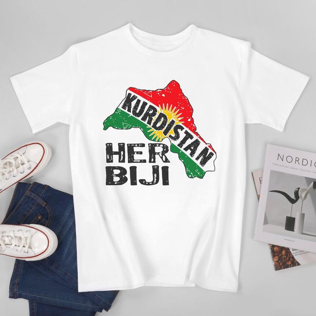 Унисекс Унисекс Курды Курдистан Новруз Курдский Флаг Her Biji Kurdistan Футболка Футболки Футболки WoУнисекс Мальчики 100% Хлопок Футболка