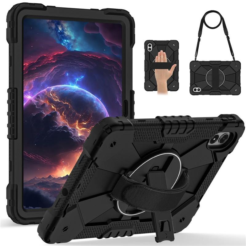 Redmi Pad 2 Pro 12.1 Inch Tablet Case With Rotating Stand Wrist Strap Shockproof Protection - Silicone Cover Portable Use